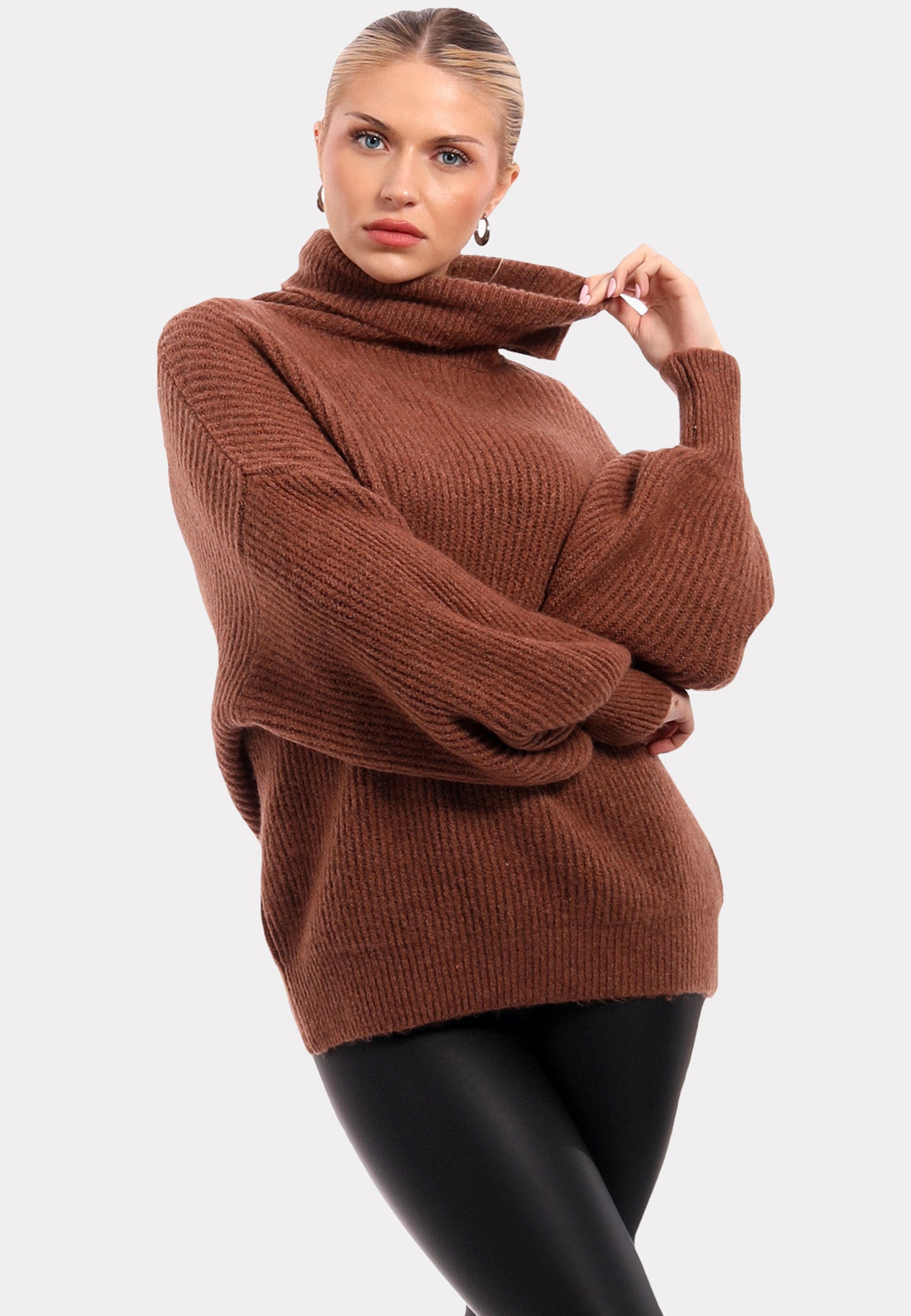 Winter Pullover mit Rollkragen Casual Sweater