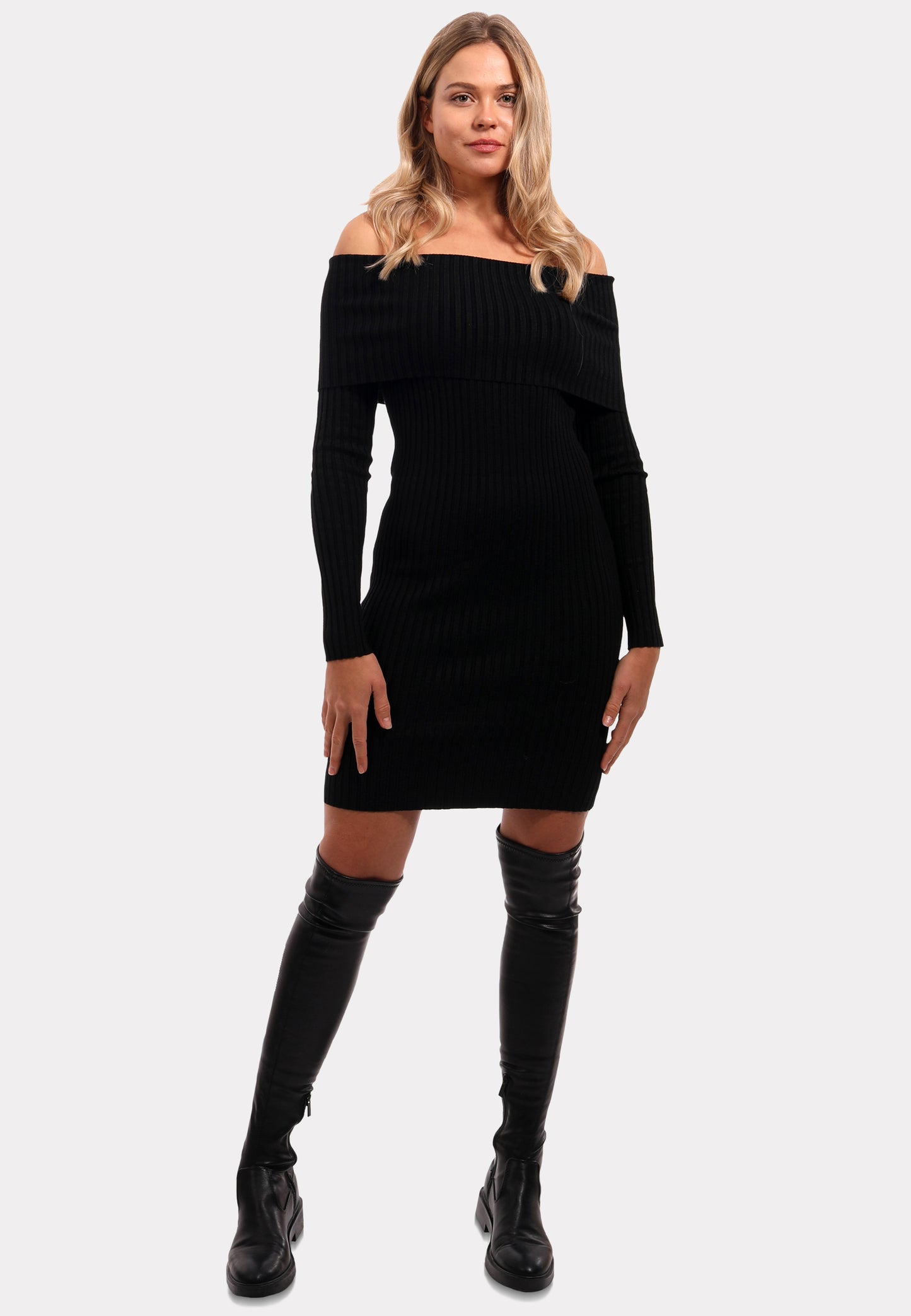 Designer-Strickkleid in Universalgröße