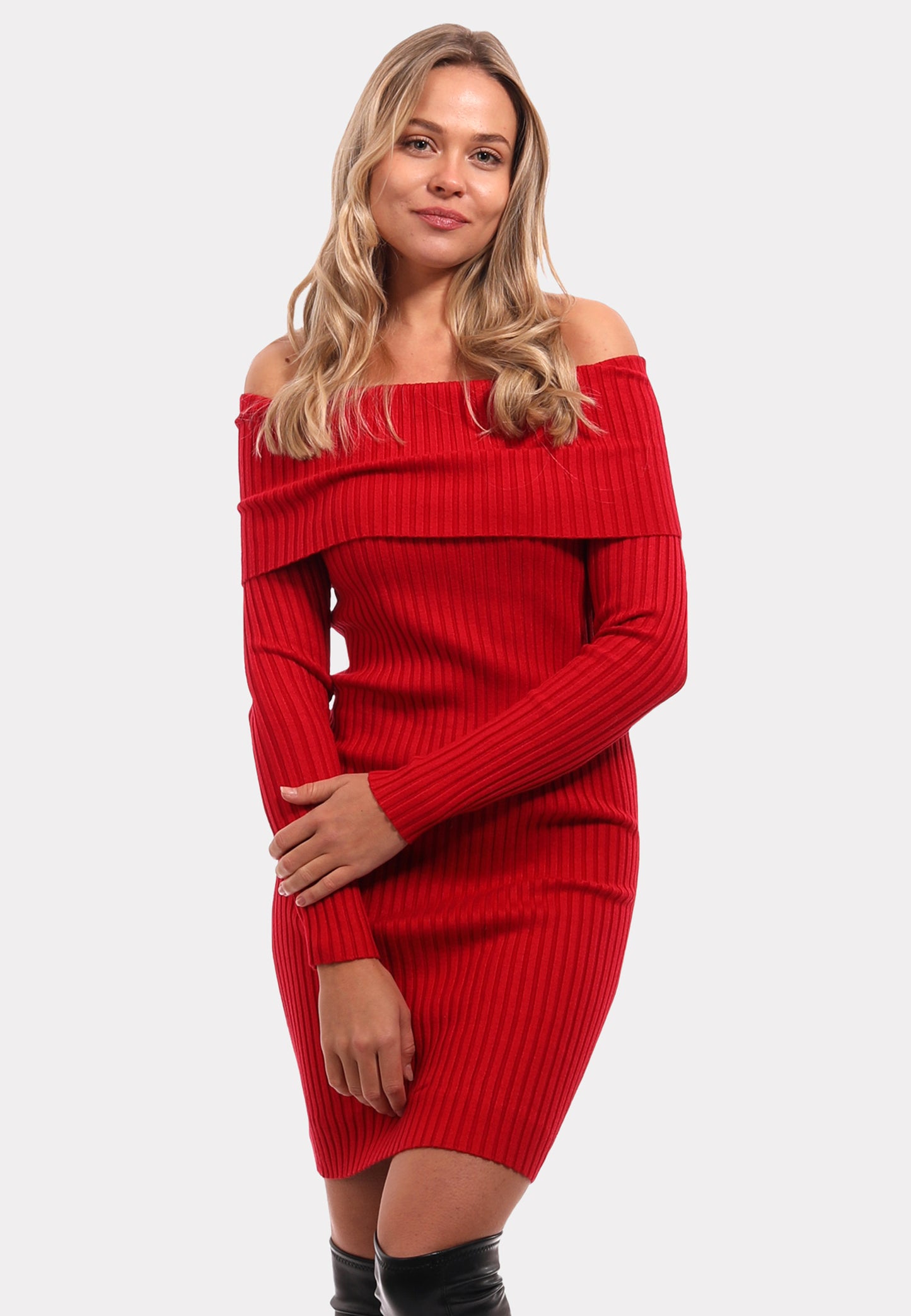 Designer-Strickkleid in Universalgröße