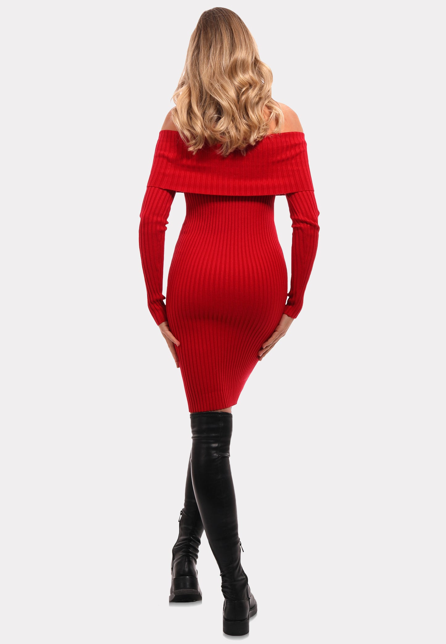 Designer-Strickkleid in Universalgröße