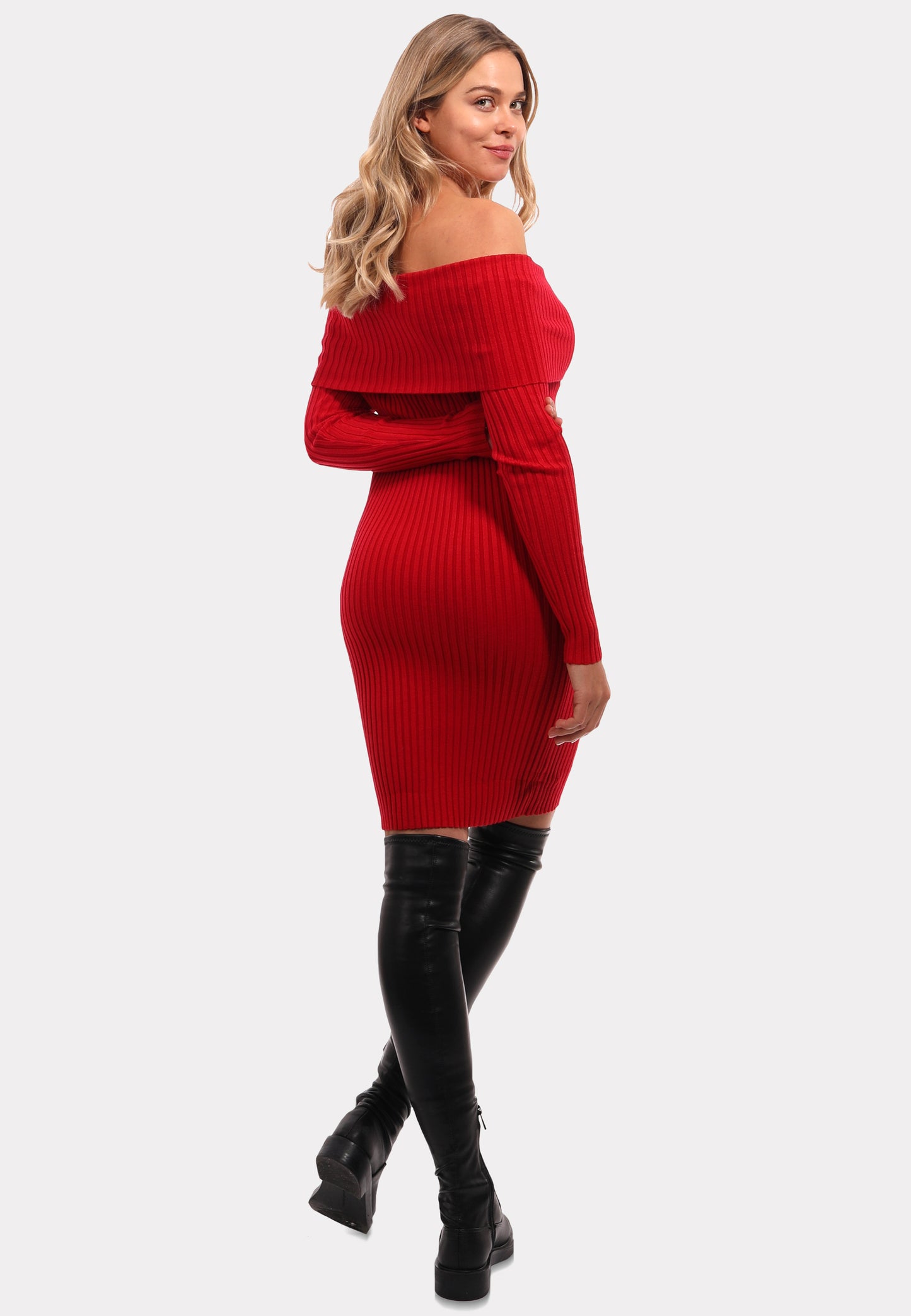 Designer-Strickkleid in Universalgröße