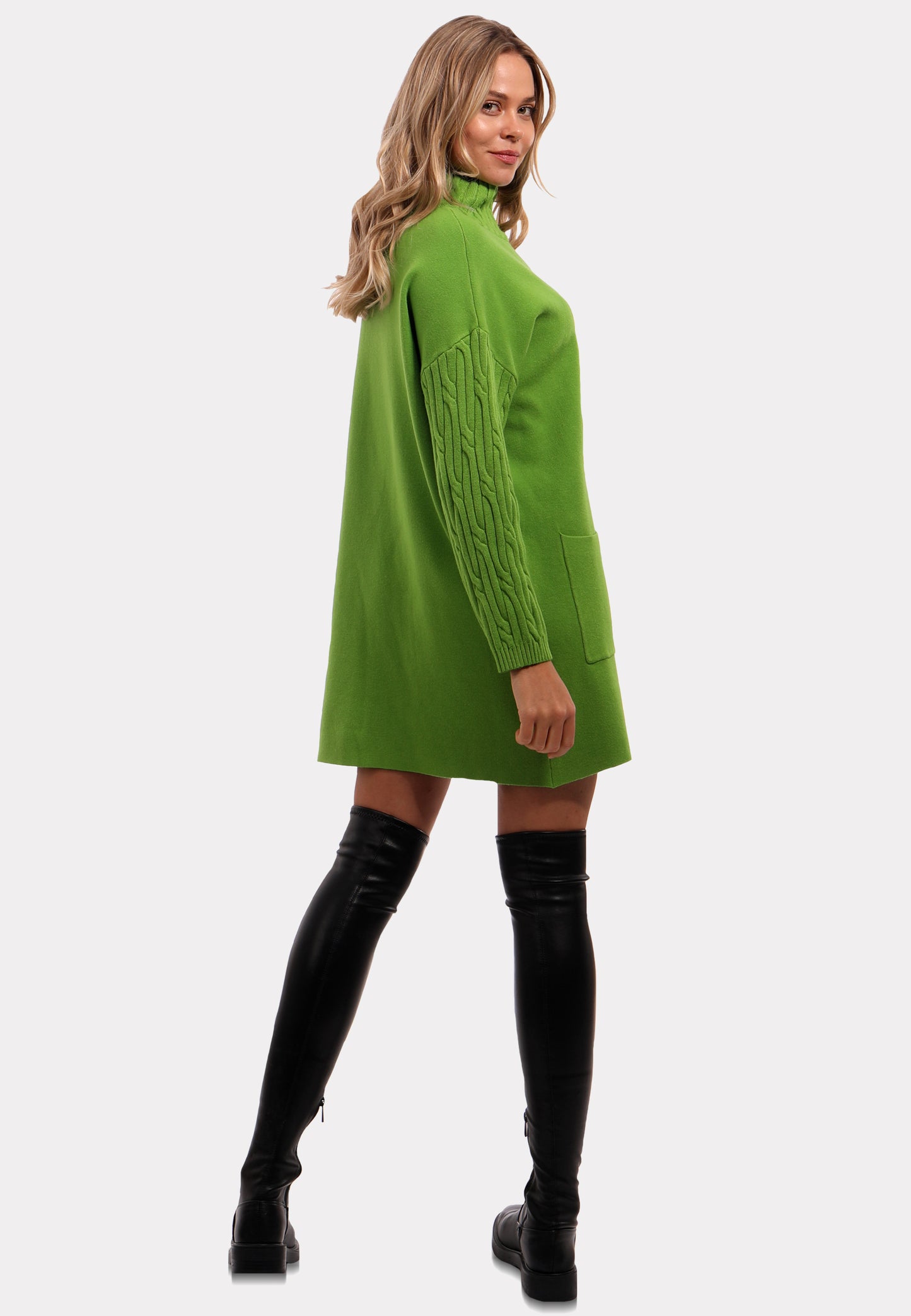 Allrounder Long Pullover mit Stehkragen