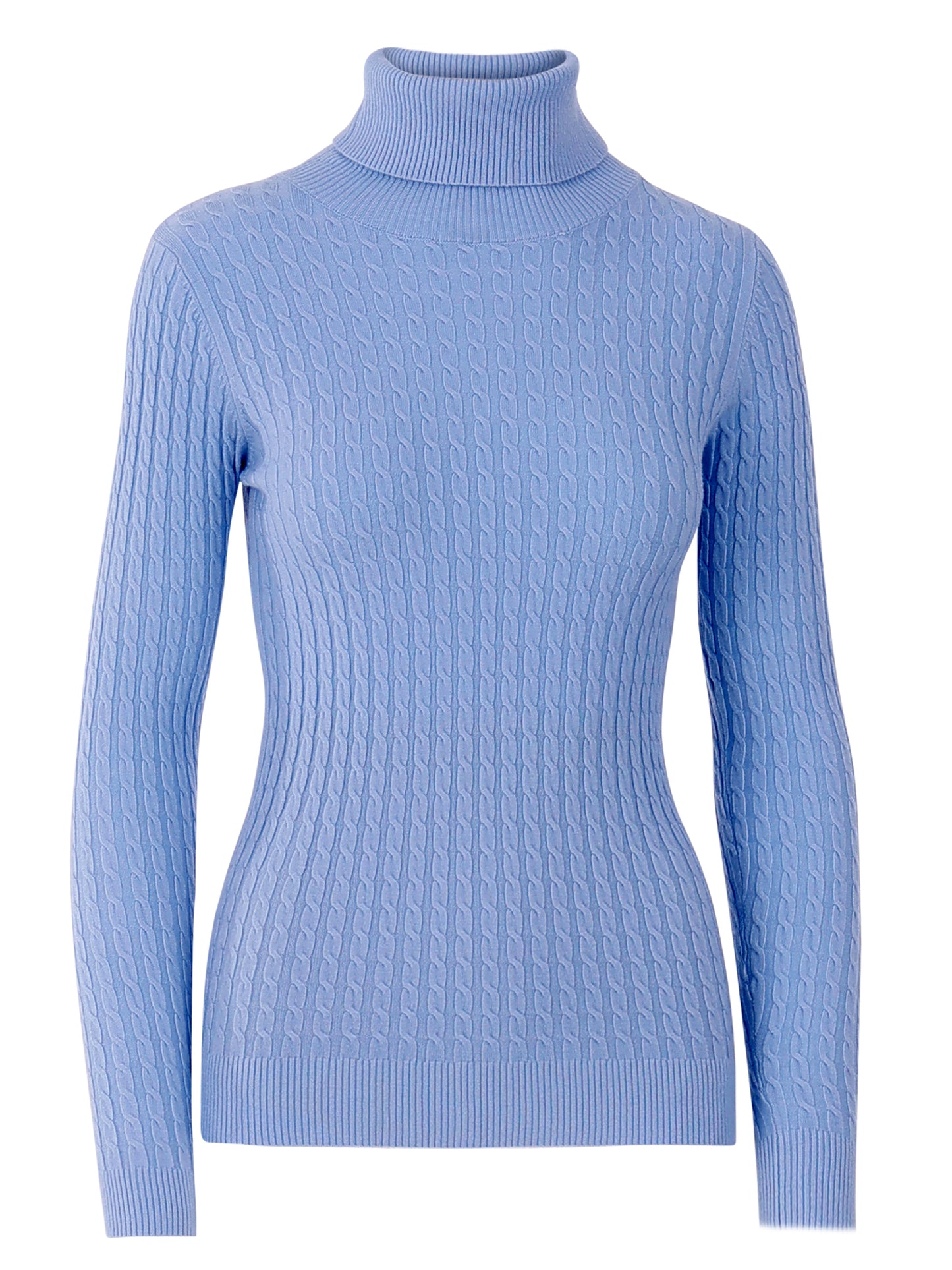 Rollkragenpullover, One Size, Zopfmuster, verschiedene Farben“