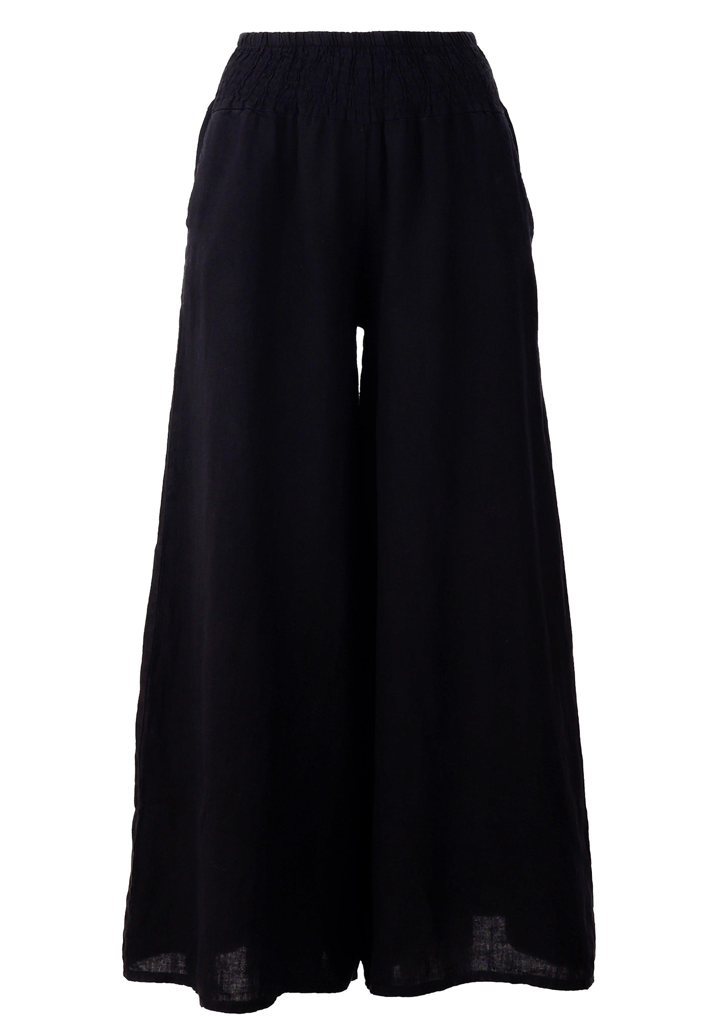 Leinen-Hose mit hohem Smokbund – bequem & stylisch aus Leinen