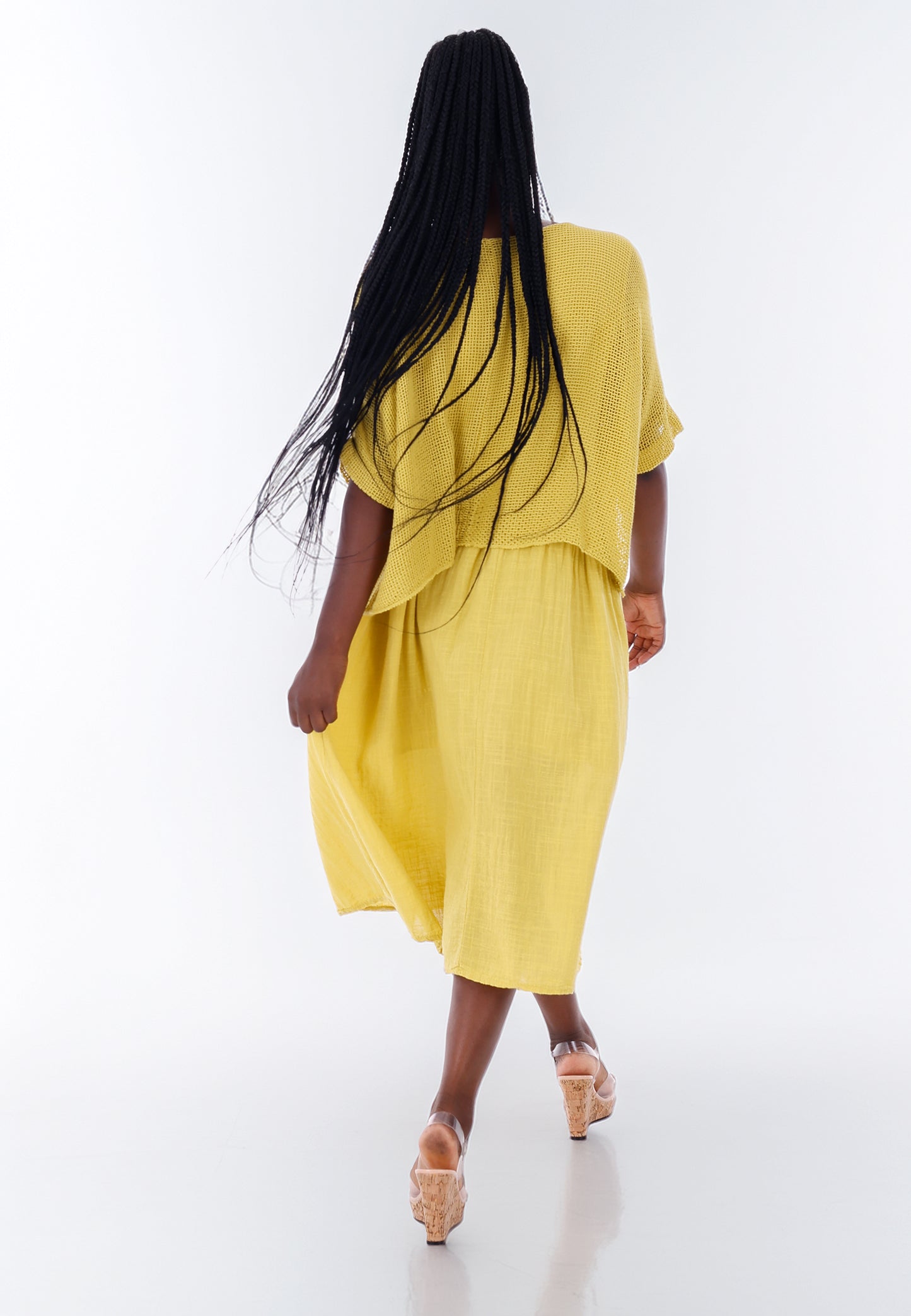 Baumwoll-Kleid im modernen Lagenlook – bequem & stilvoll