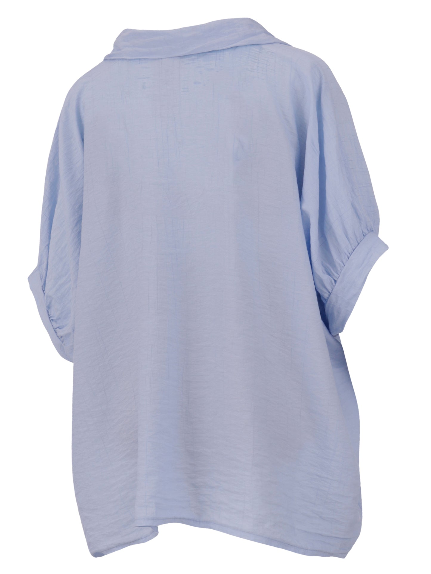 Weite Damenbluse aus 100 % Viskose mit Knopfleiste