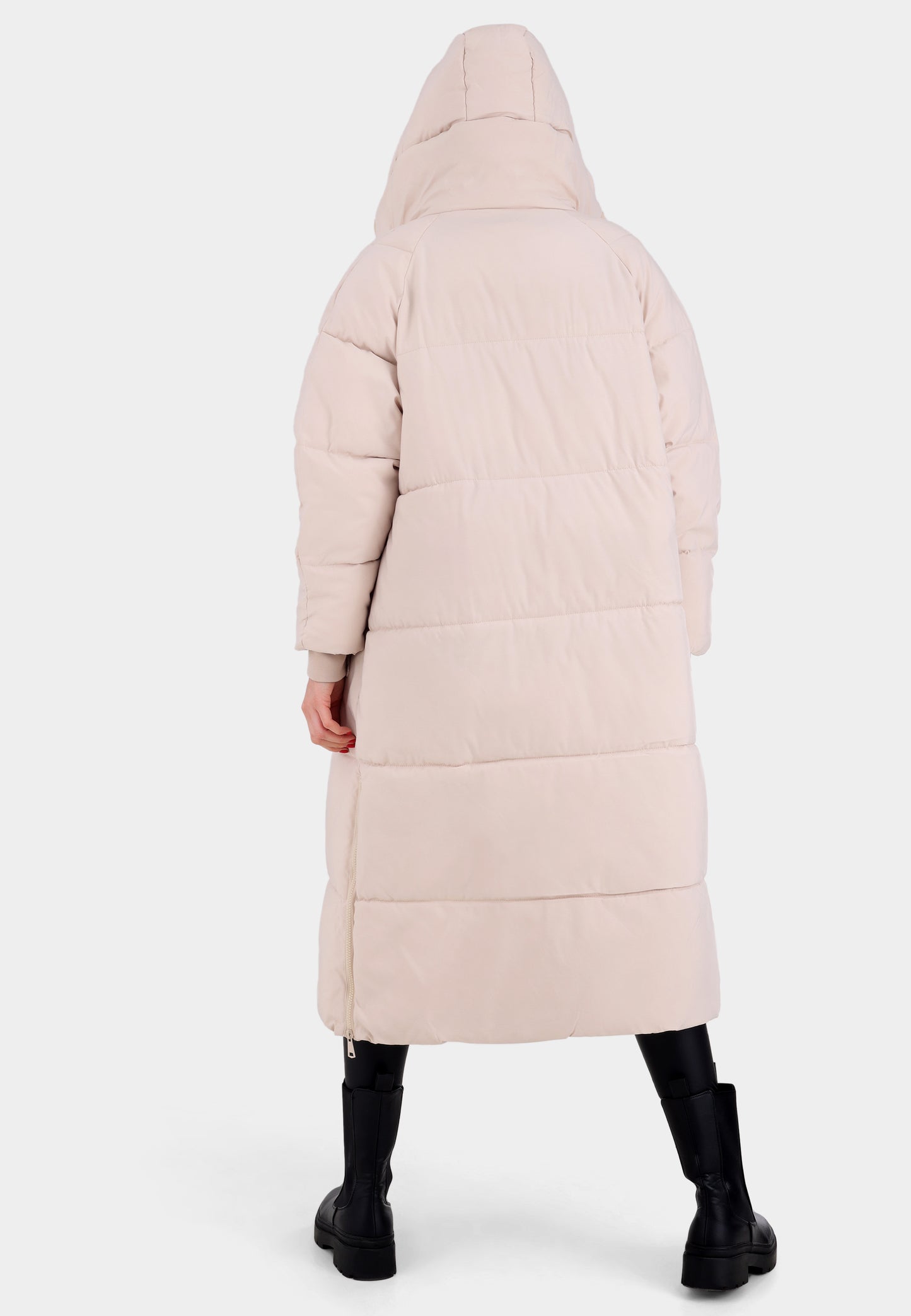Oversized Steppmantel mit XXL-Kapuze