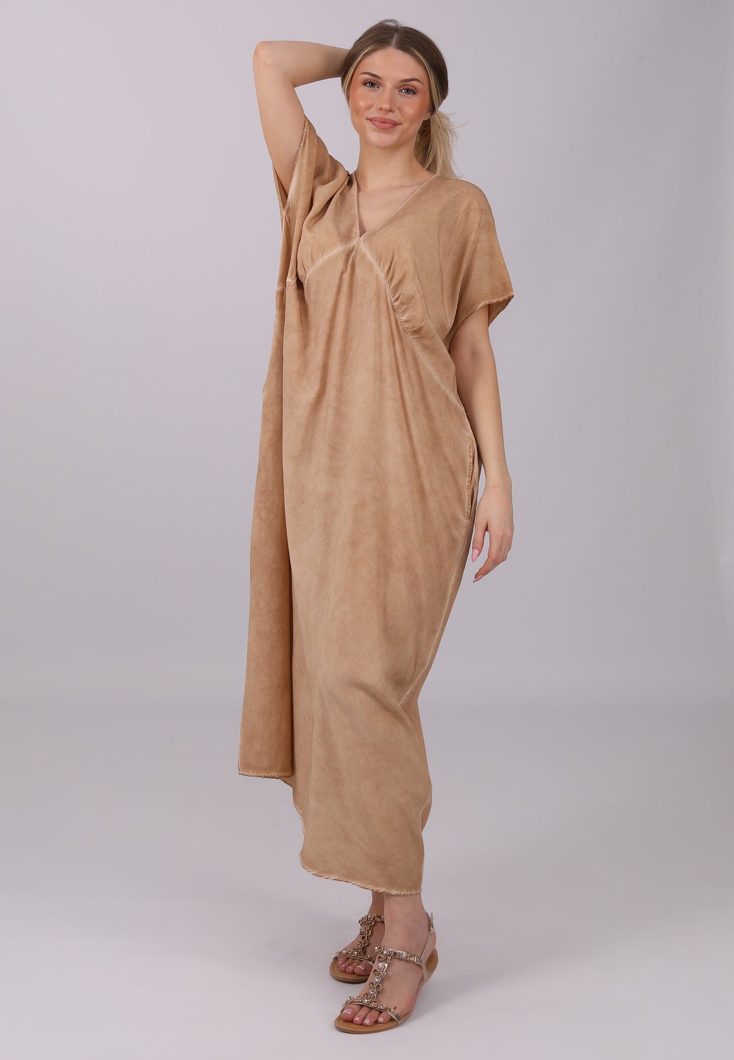 "Oversized Maxikleid – Vintage Strand- und Freizeit Kleid