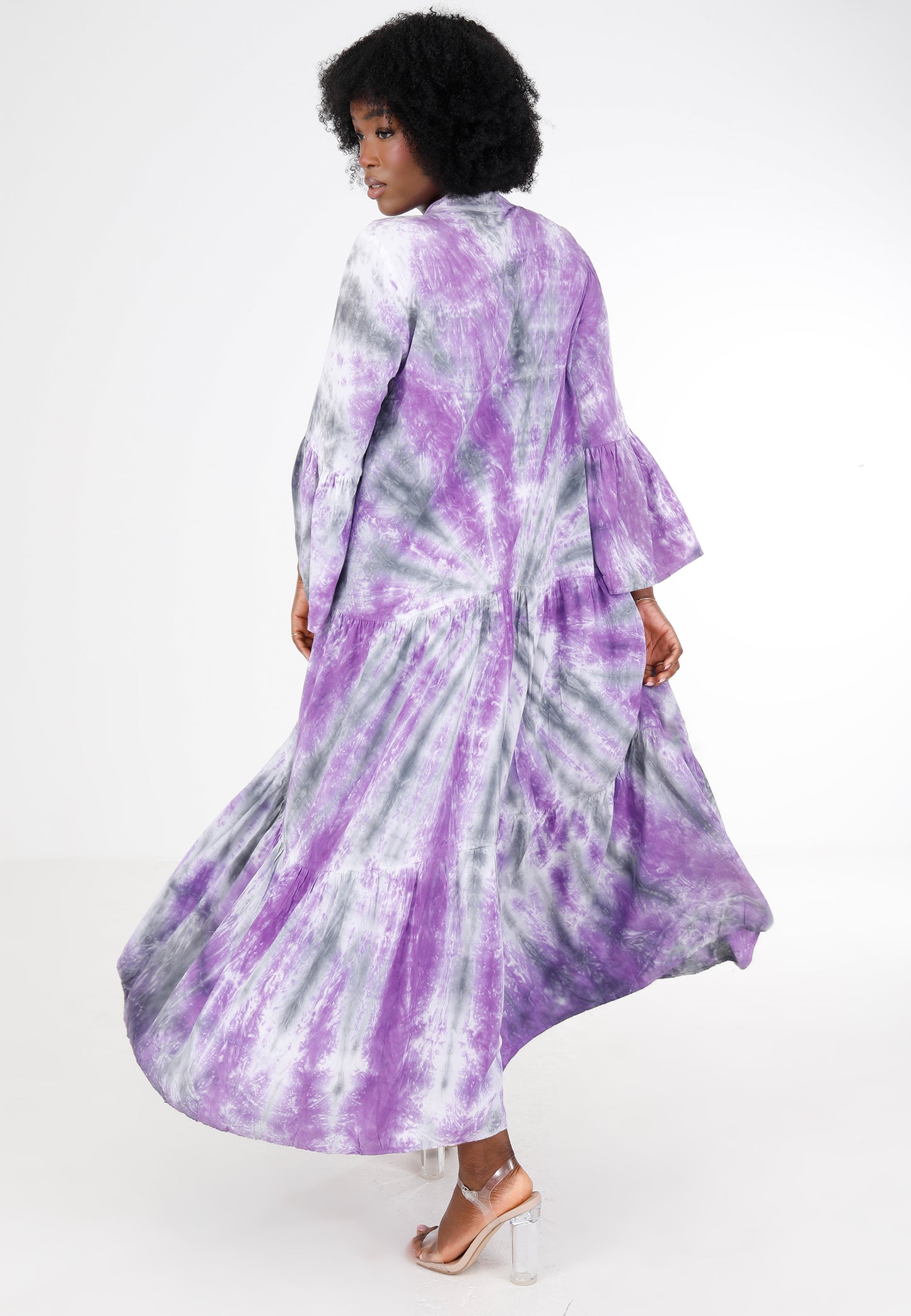 Maxikleid im Bohème-Stil mit Batikmuster