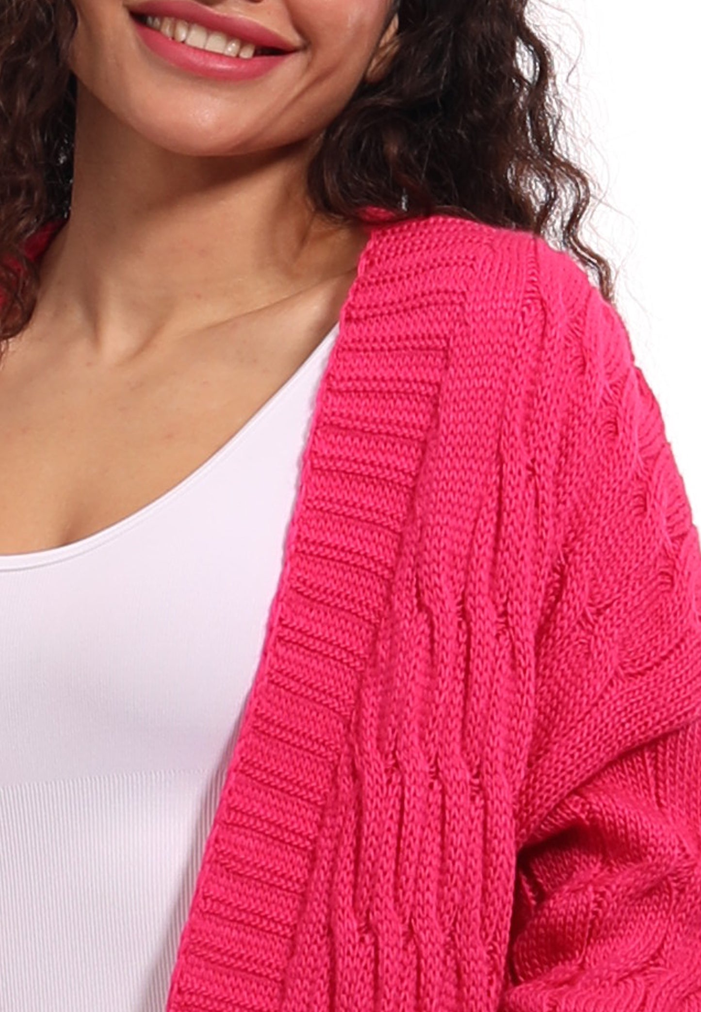 Vielseitiger Strick-Cardigan in Einheitsgröße