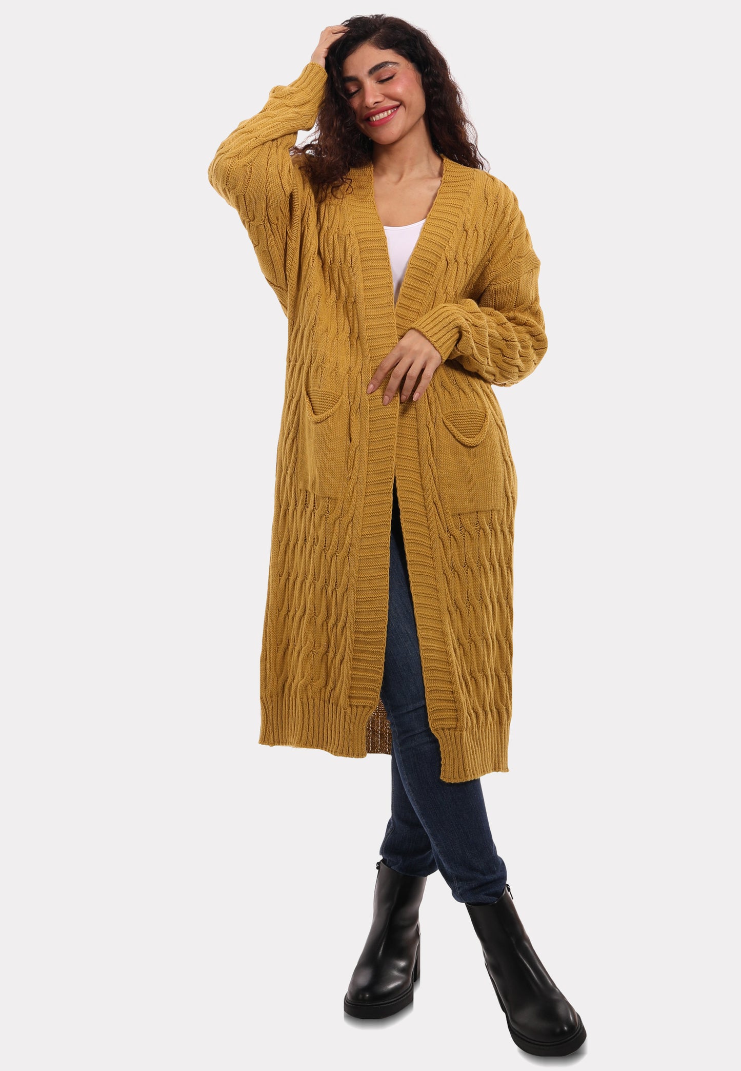 Vielseitiger Strick-Cardigan in Einheitsgröße