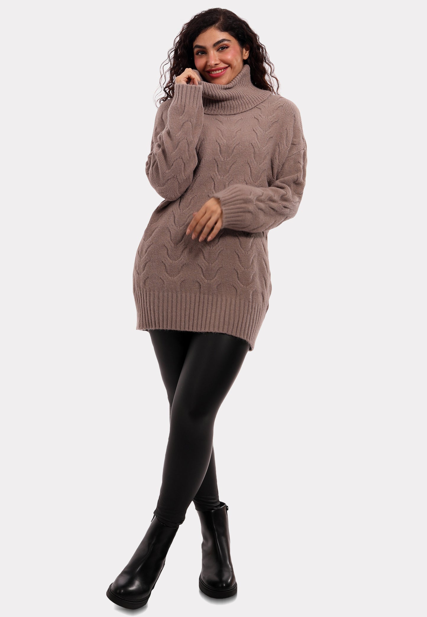 Kuscheliger Oversize-Strickpullover – One Size