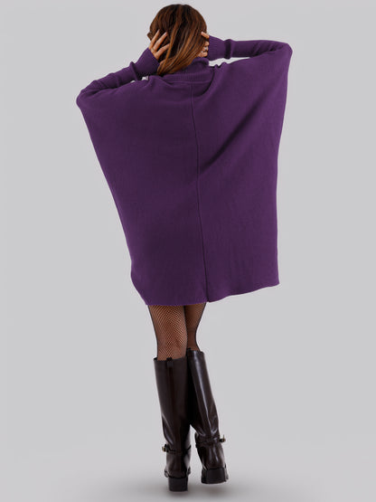 Longpullover „Made in Italy – Oversize-Strickpullover mit Rollkragen“