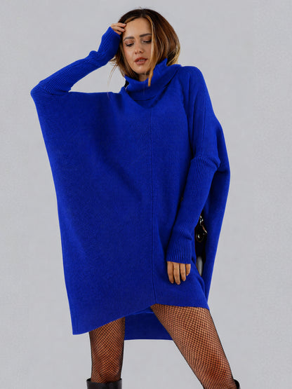 Longpullover „Made in Italy – Oversize-Strickpullover mit Rollkragen“
