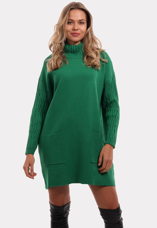 Allrounder Long Pullover mit Stehkragen