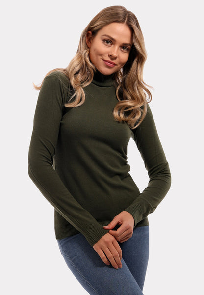 Basic Rollkragenpullover aus Feinstrick