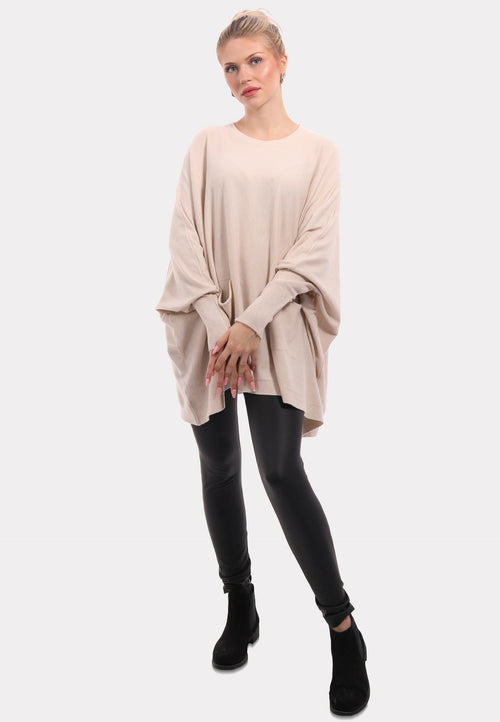 Longpullover mit Einschubtaschen