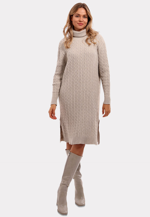 Strickkleid  Elegance" – Modischer Turtleneck im Oversize-Stil