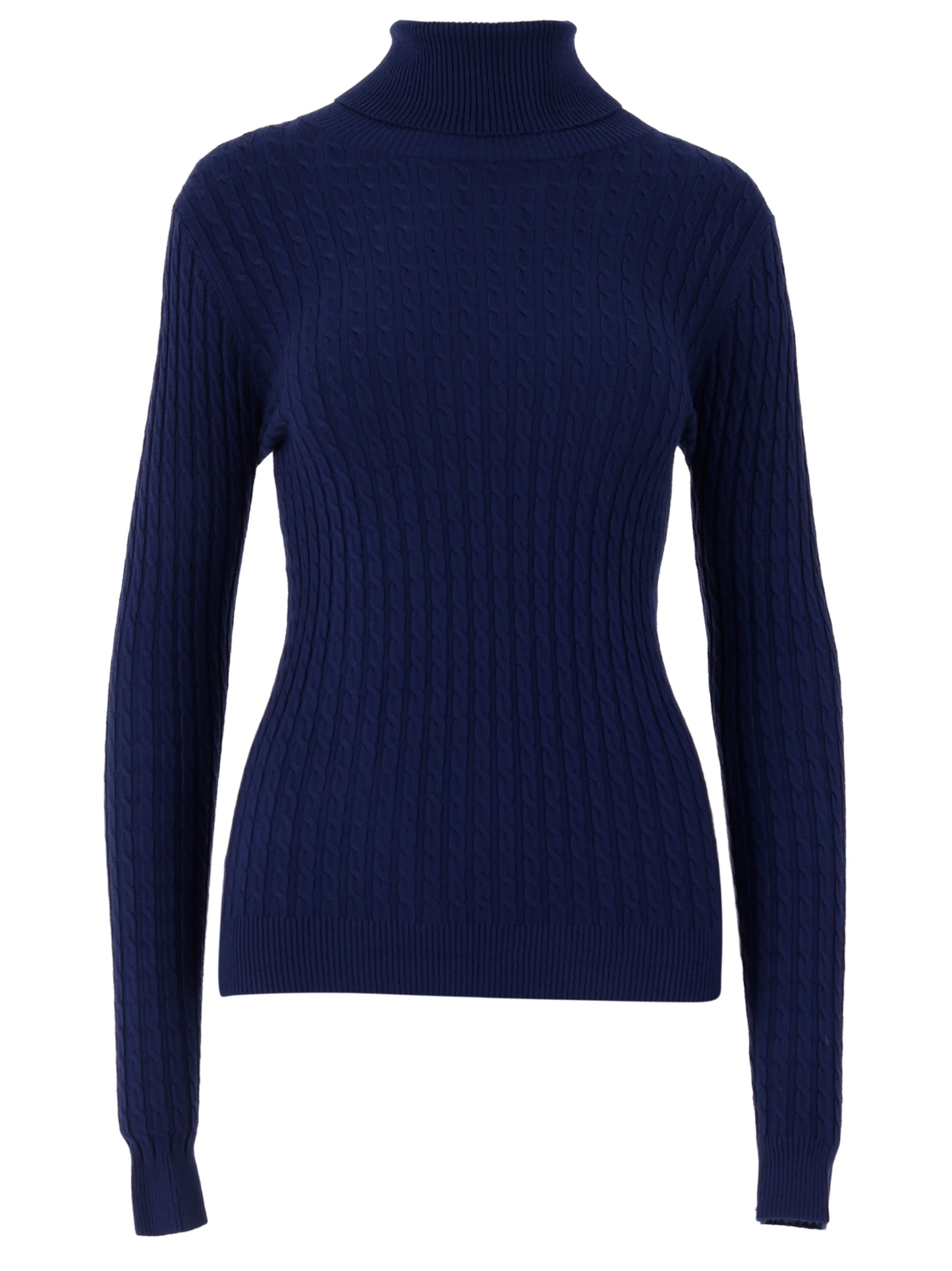 Rollkragenpullover One Size, Zopfmuster, verschiedene Farben