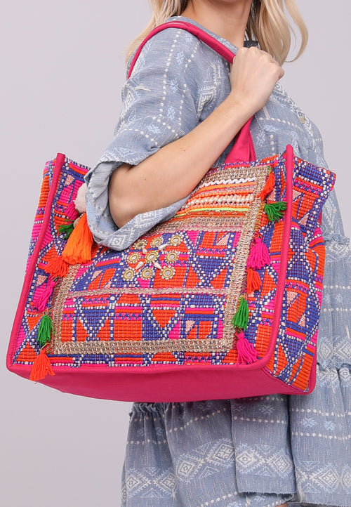 Strandtasche Hippie-Boho-Tote Bags Handtasche –