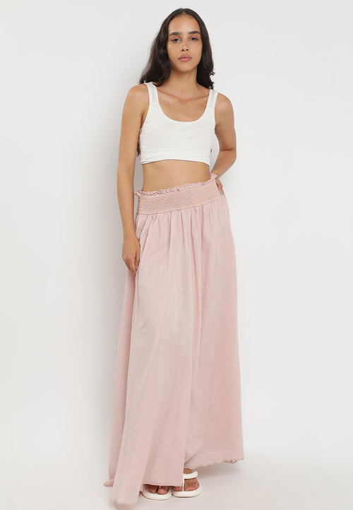 Maxirock aus Baumwolle