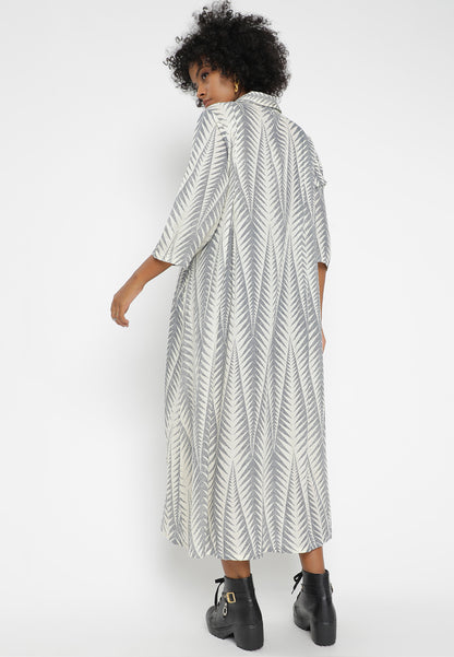 Luxuriöses Baumwolle Maxikleid – Einheitsgröße (34-44)