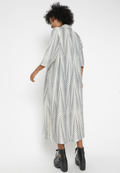 Luxuriöses Baumwolle Maxikleid – Einheitsgröße (34-44)