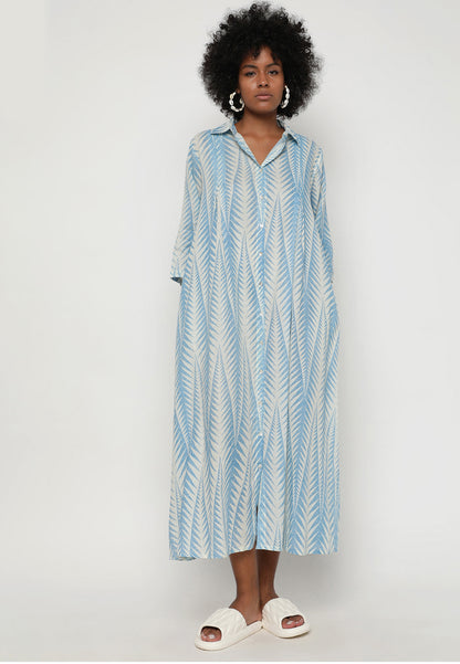 Luxuriöses Baumwolle Maxikleid – Einheitsgröße (34-44)