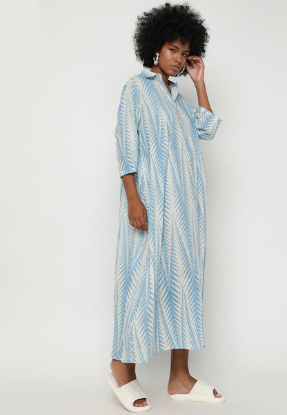 Luxuriöses Baumwolle Maxikleid – Einheitsgröße (34-44)