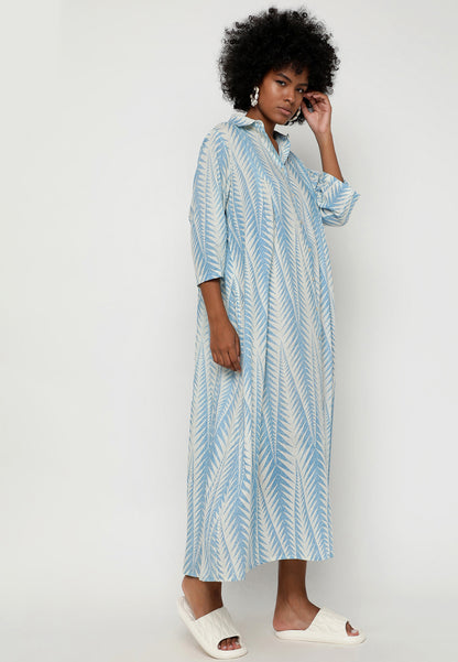 Luxuriöses Baumwolle Maxikleid – Einheitsgröße (34-44)