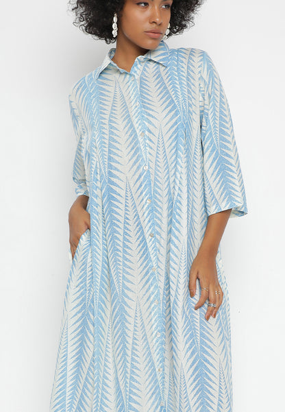 Luxuriöses Baumwolle Maxikleid – Einheitsgröße (34-44)