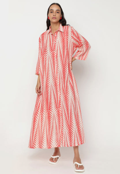 Luxuriöses Baumwolle Maxikleid – Einheitsgröße (34-44)