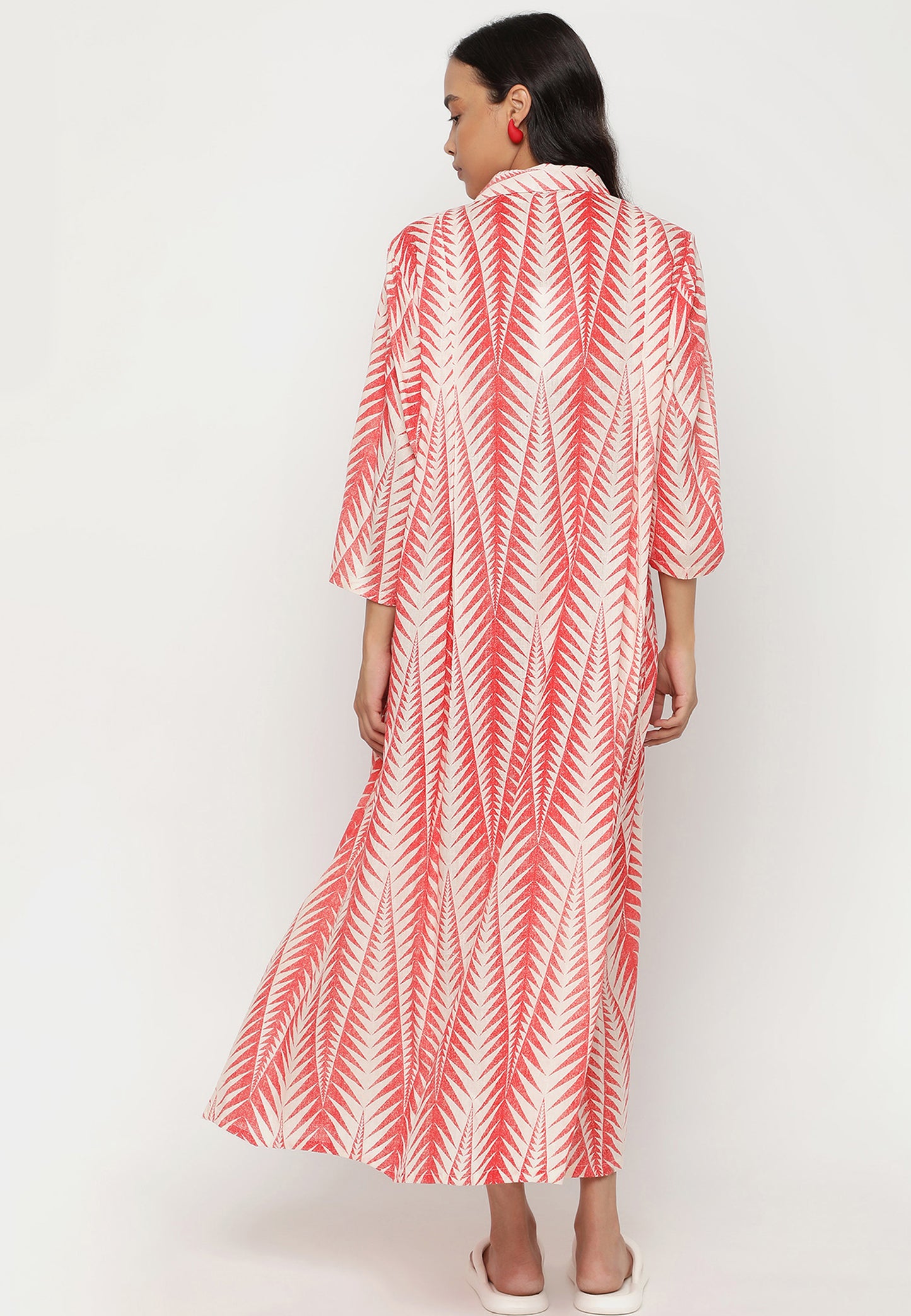 Luxuriöses Baumwolle Maxikleid – Einheitsgröße (34-44)