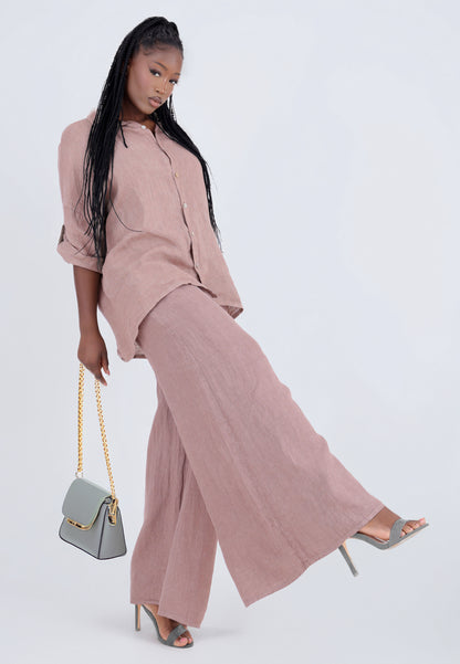 mit hohem Smokbund – bequem & stylisch aus Leinen