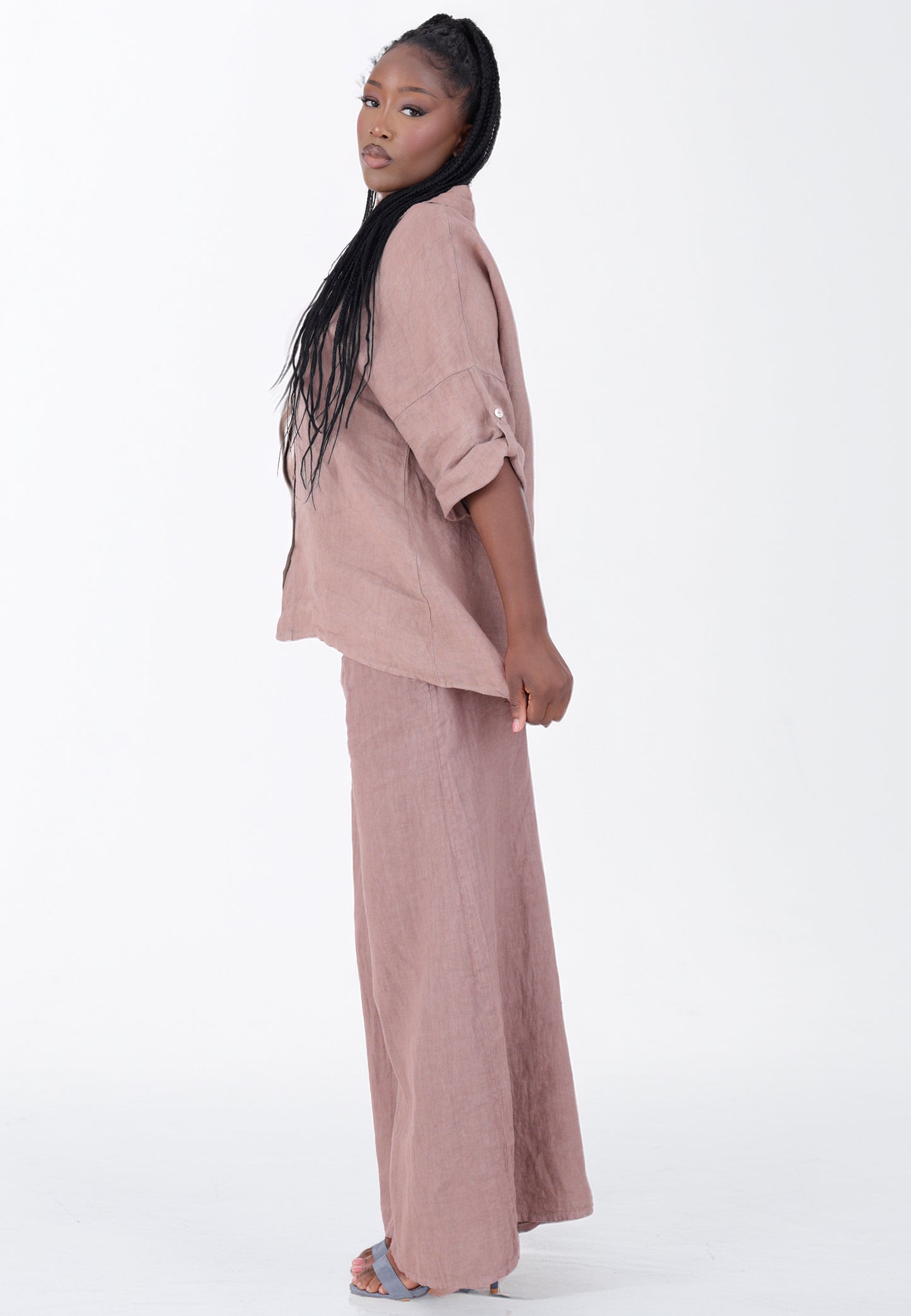 mit hohem Smokbund – bequem & stylisch aus Leinen