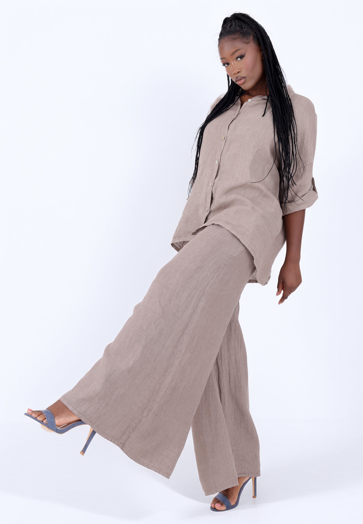 mit hohem Smokbund – bequem & stylisch aus Leinen