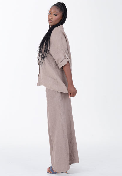 mit hohem Smokbund – bequem & stylisch aus Leinen