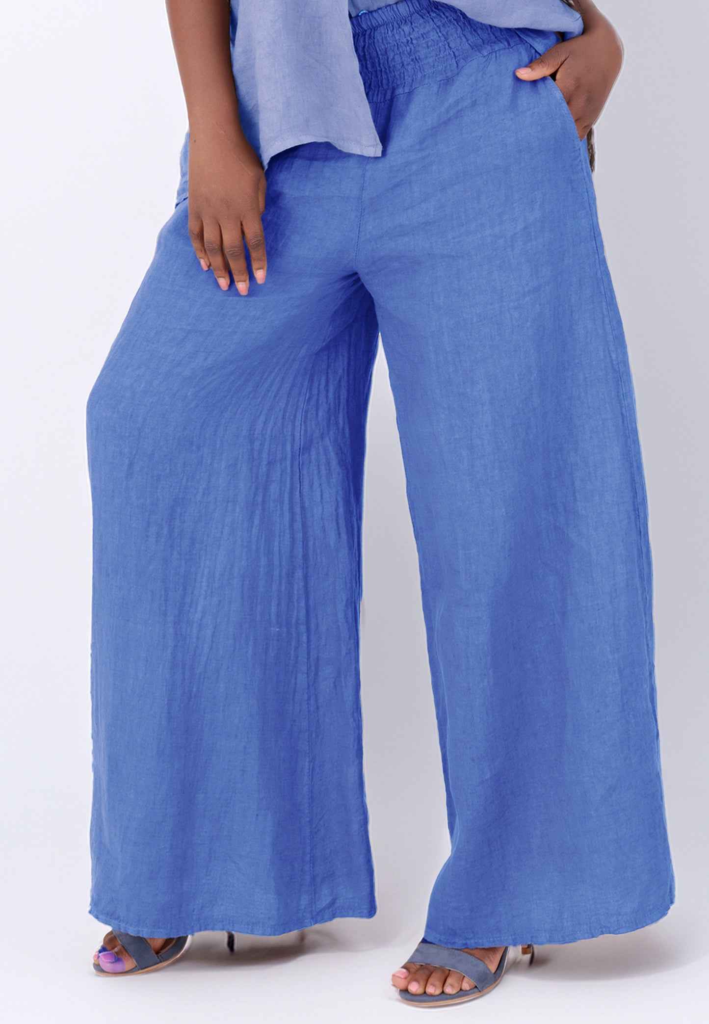 mit hohem Smokbund – bequem & stylisch aus Leinen