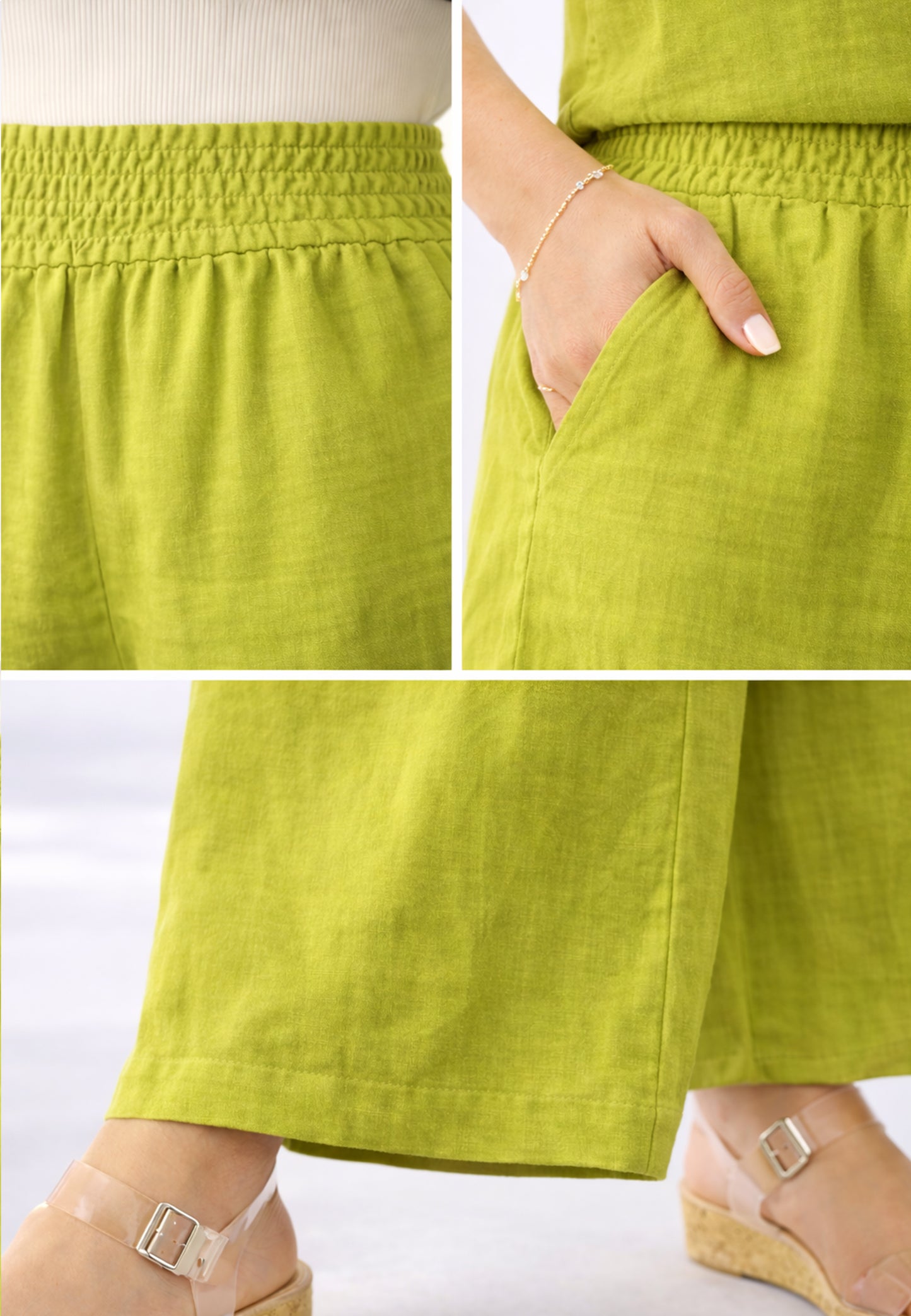 mit hohem Smokbund – bequem & stylisch aus Leinen