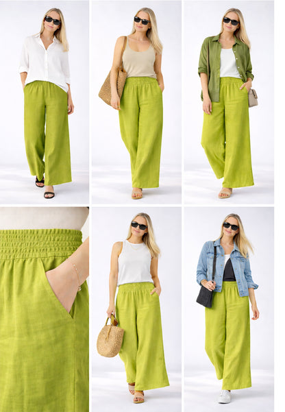 mit hohem Smokbund – bequem & stylisch aus Leinen