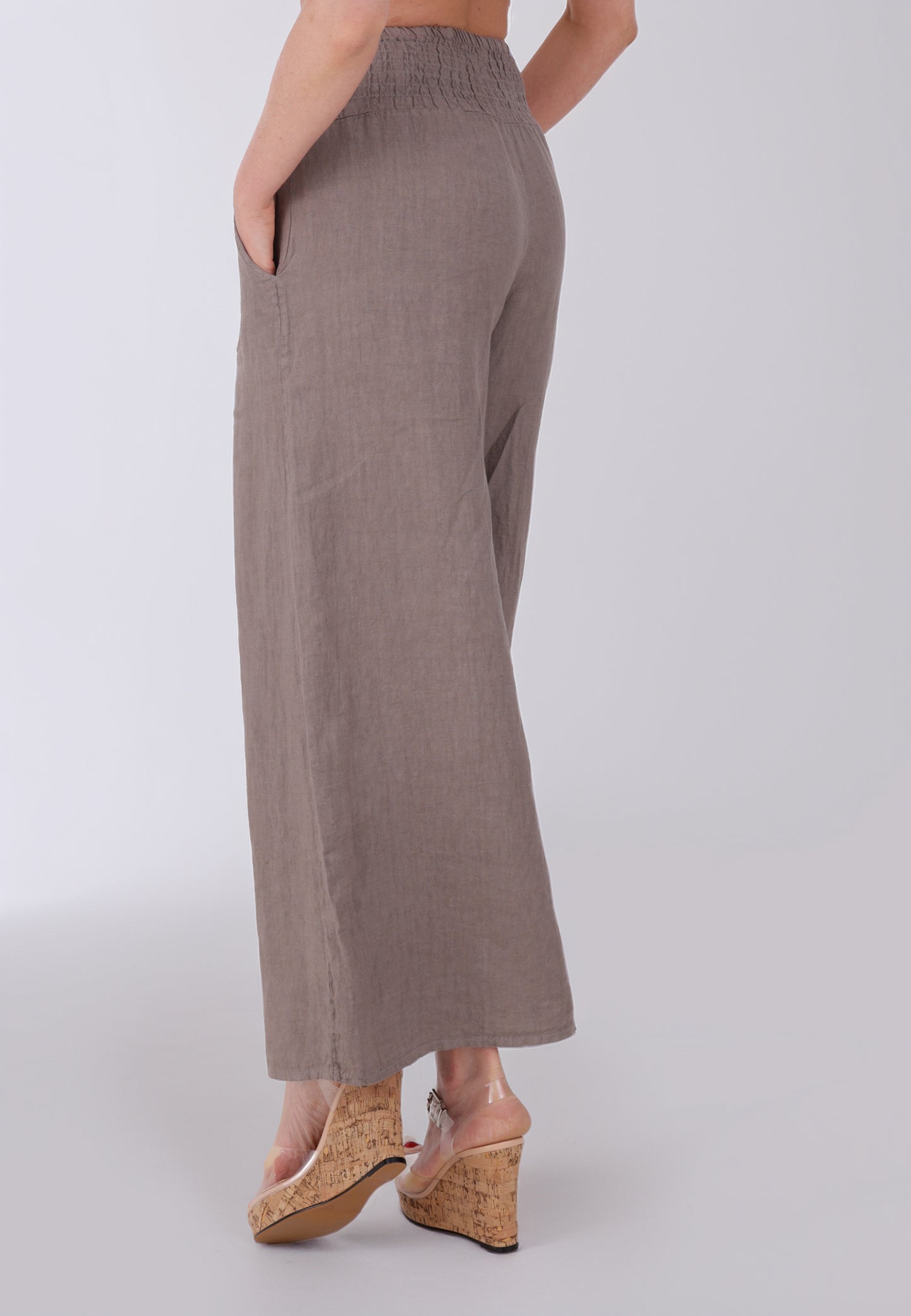 mit hohem Smokbund – bequem & stylisch aus Leinen