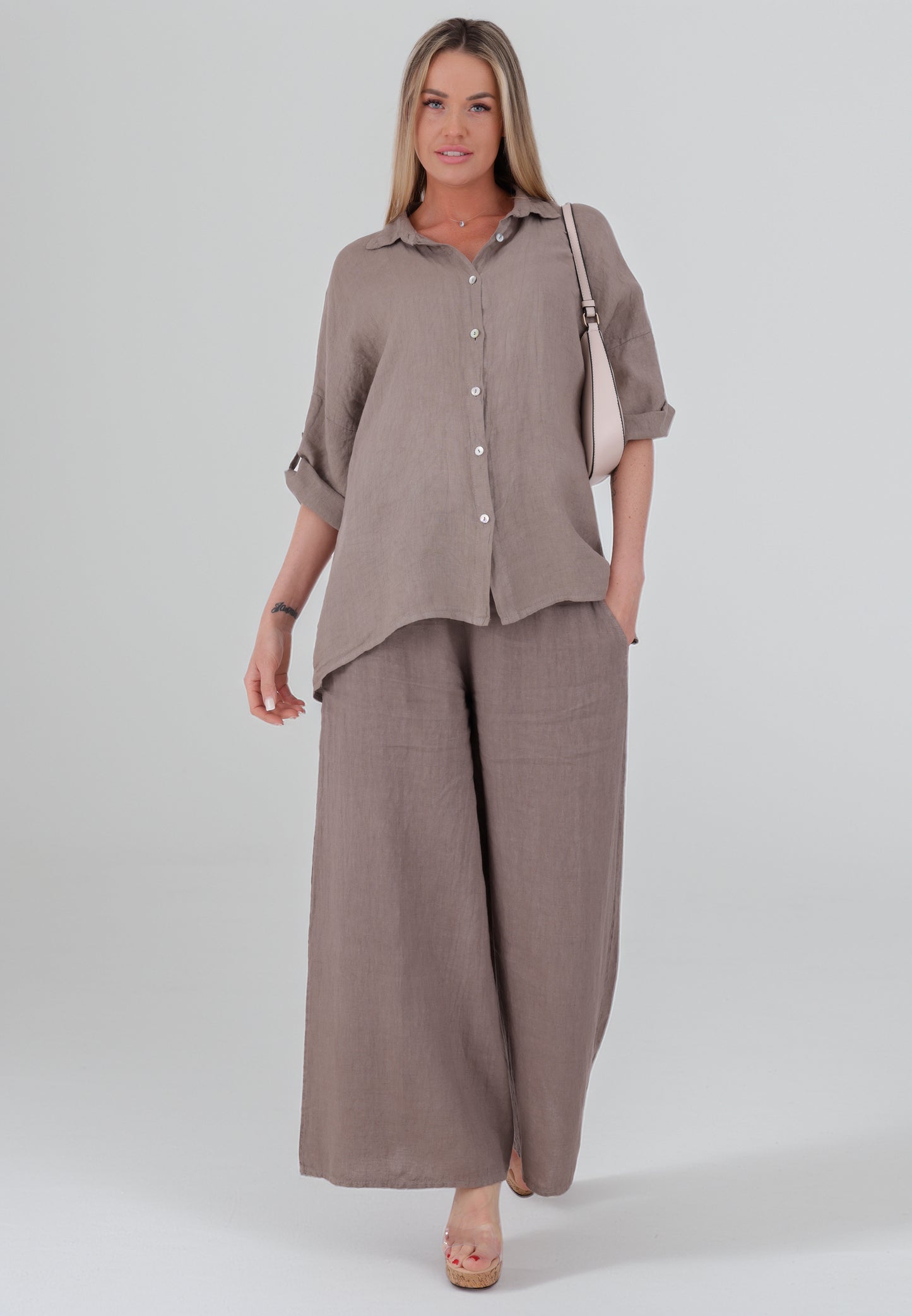 mit hohem Smokbund – bequem & stylisch aus Leinen