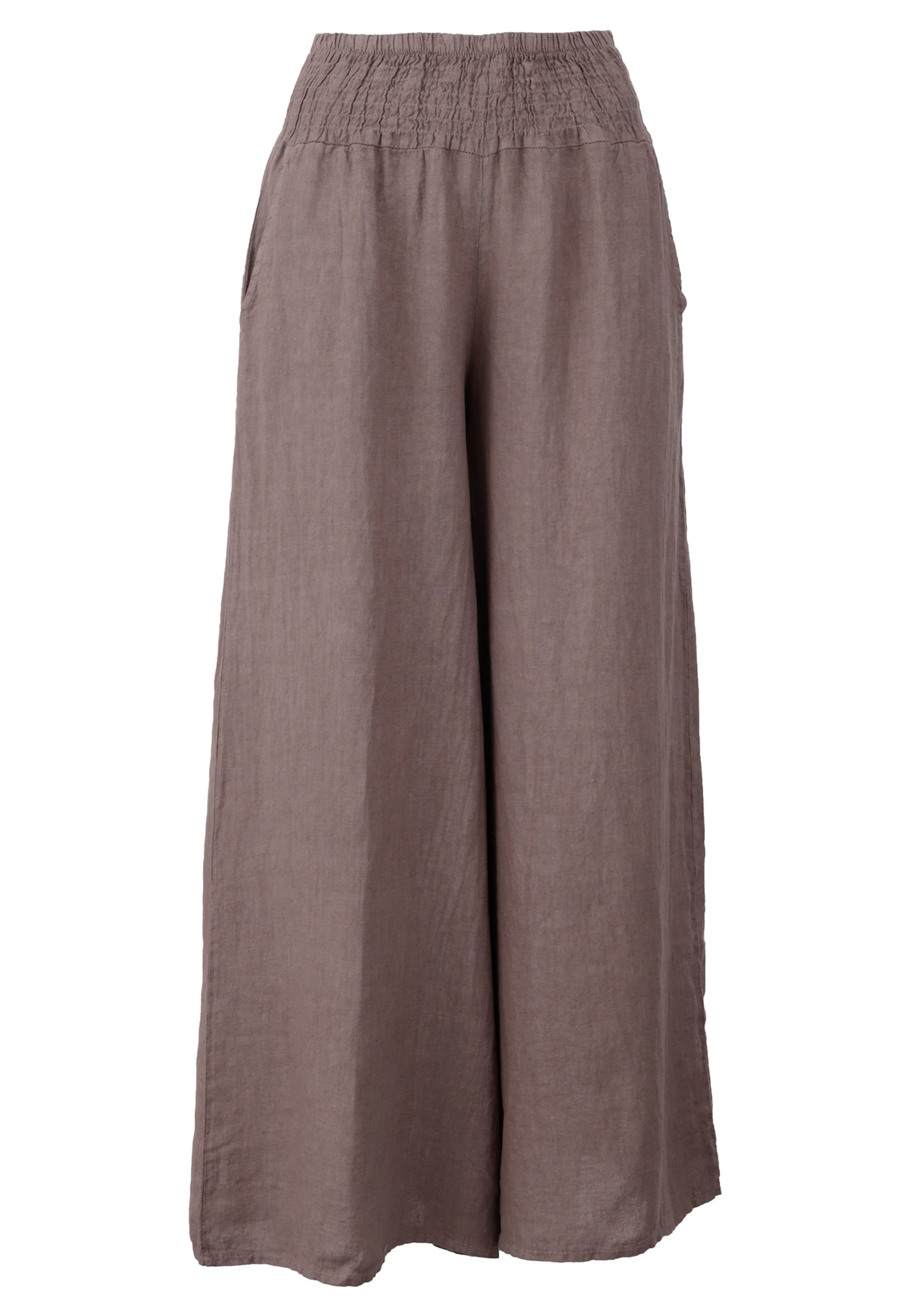 mit hohem Smokbund – bequem & stylisch aus Leinen