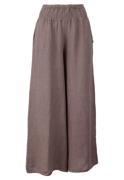 mit hohem Smokbund – bequem & stylisch aus Leinen