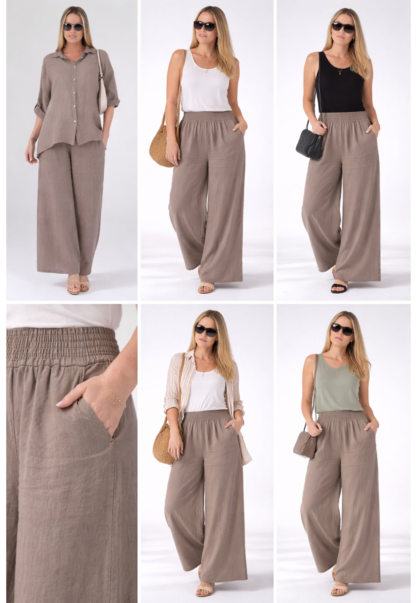 mit hohem Smokbund – bequem & stylisch aus Leinen