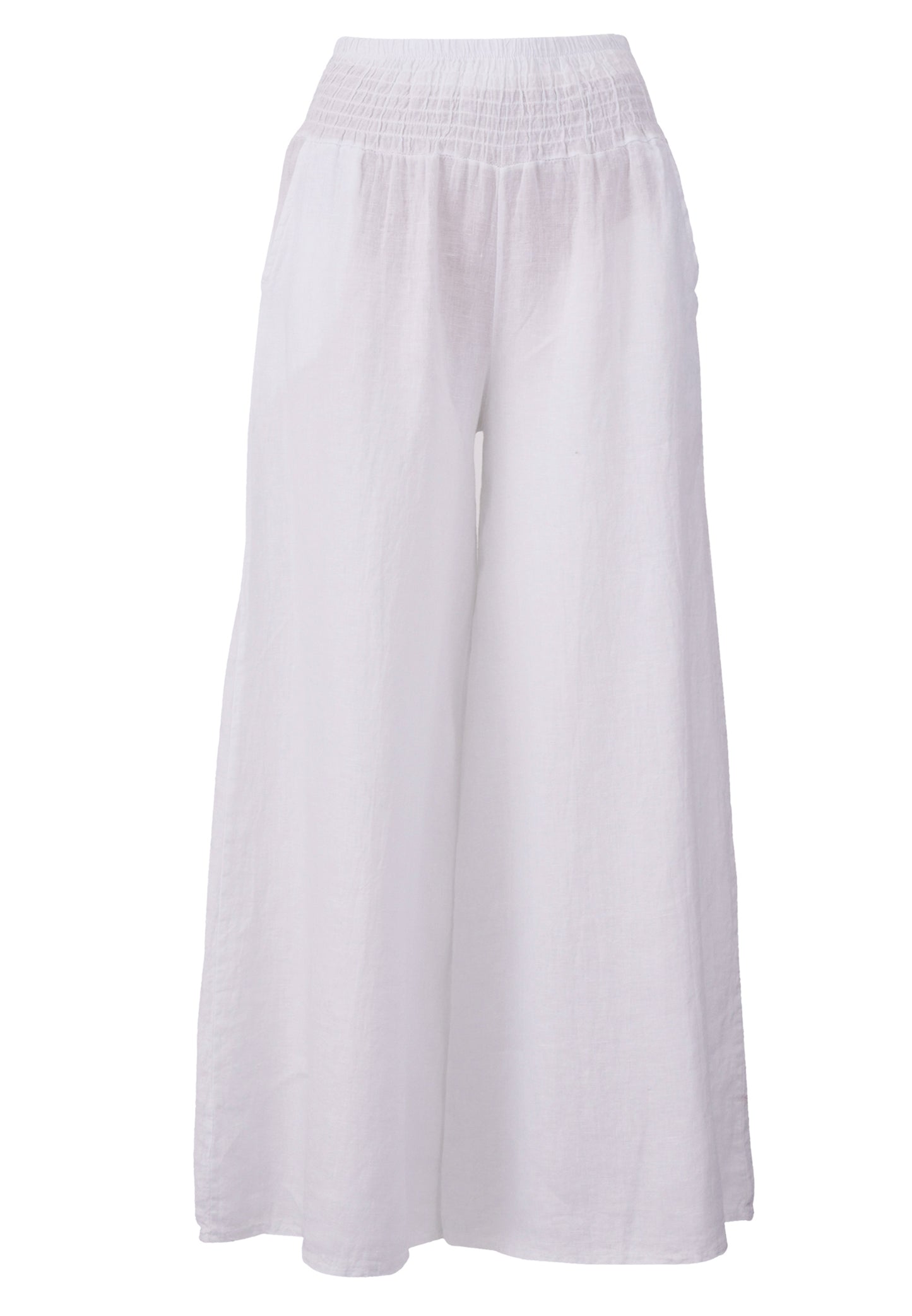 mit hohem Smokbund – bequem & stylisch aus Leinen