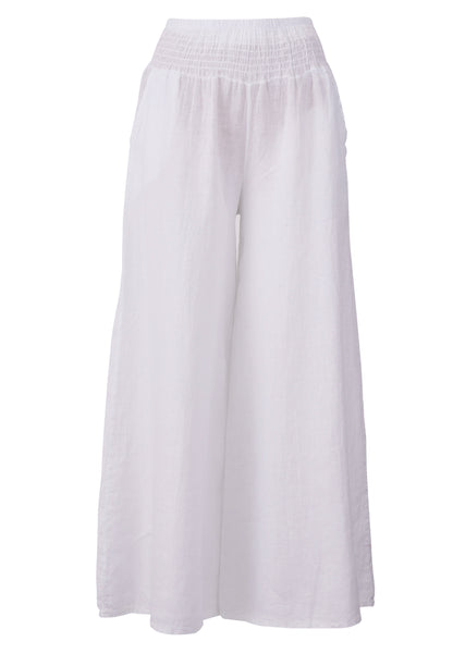 mit hohem Smokbund – bequem & stylisch aus Leinen