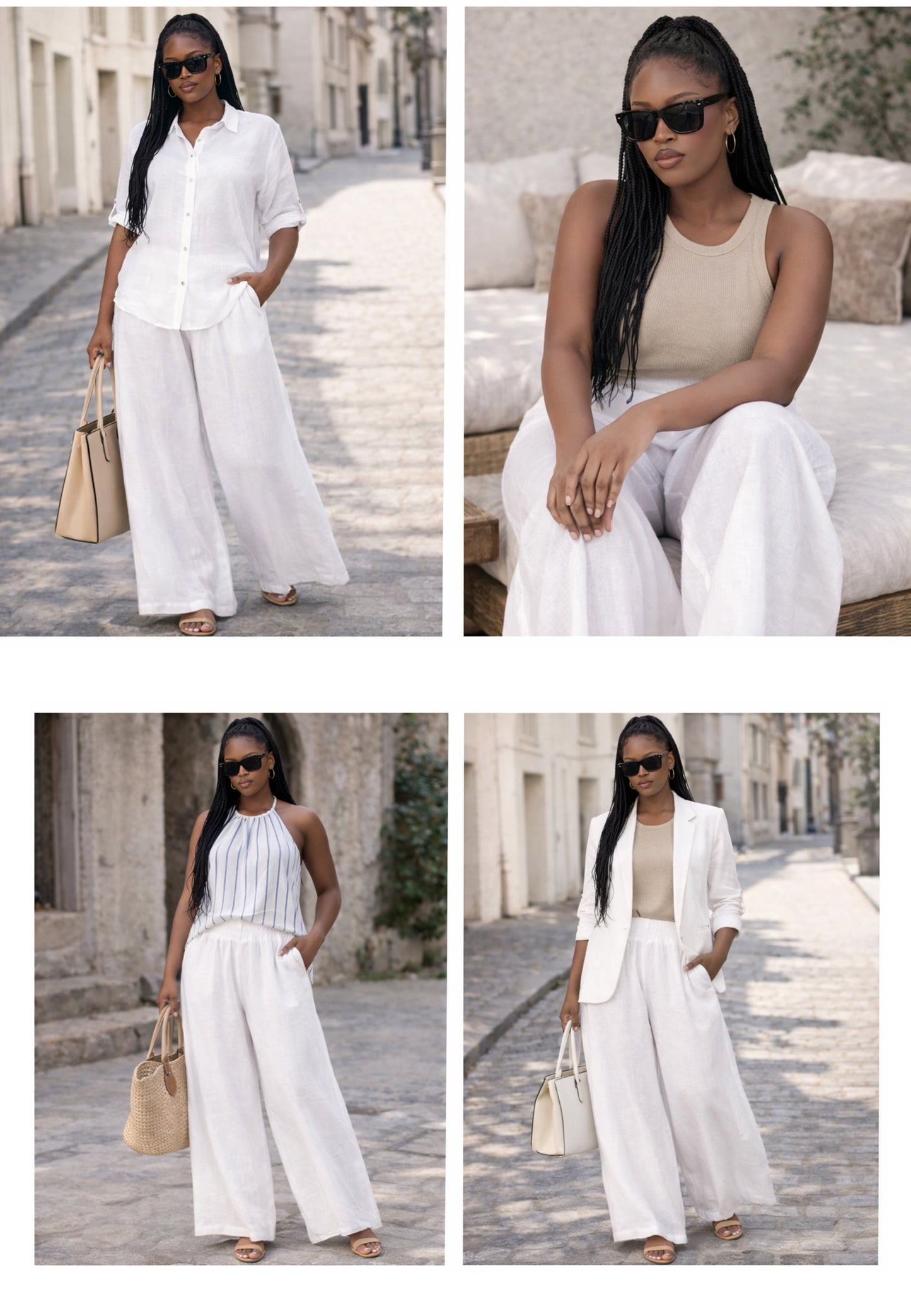 mit hohem Smokbund – bequem & stylisch aus Leinen