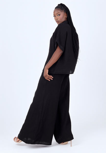 mit hohem Smokbund – bequem & stylisch aus Leinen