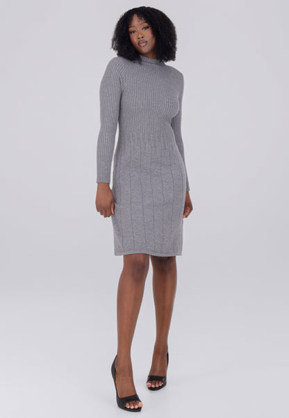 Elegantes Strickkleid – One Size (Gr. 34–42)